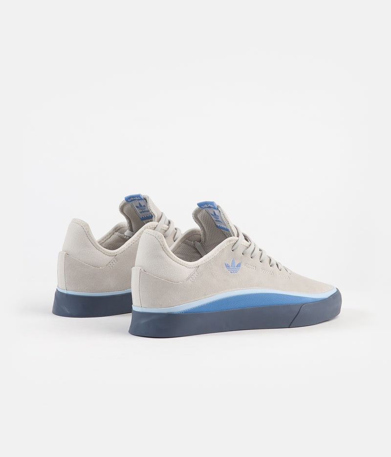 Adidas Sabalo Shoes in Raw White and Glow Blue / Real Blue