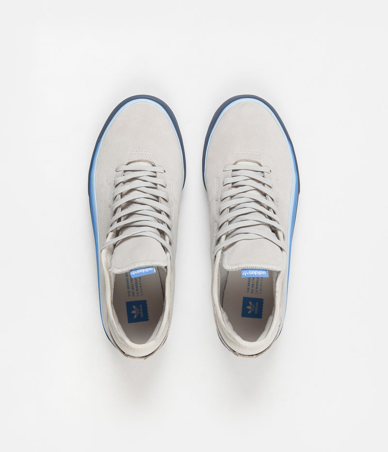 Adidas Sabalo Shoes in Raw White and Glow Blue / Real Blue