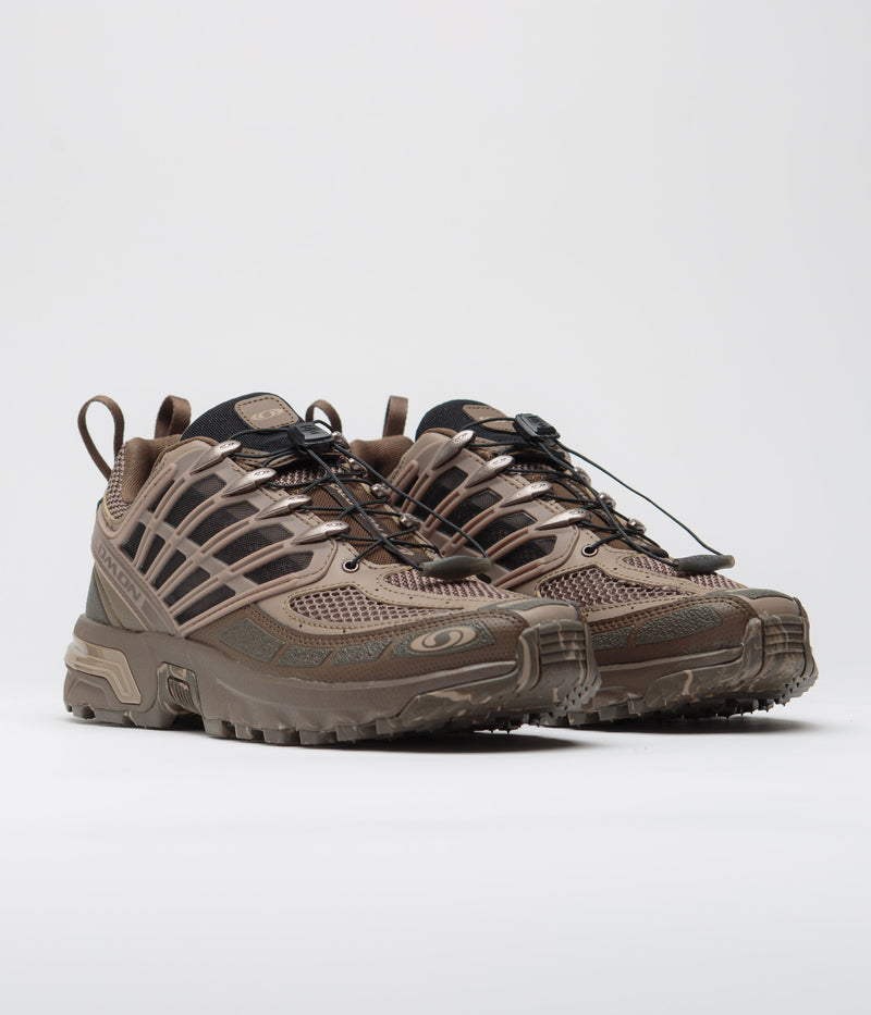Salomon ACS Pro Desert Shoes in Dark Earth and Caribou / Wren