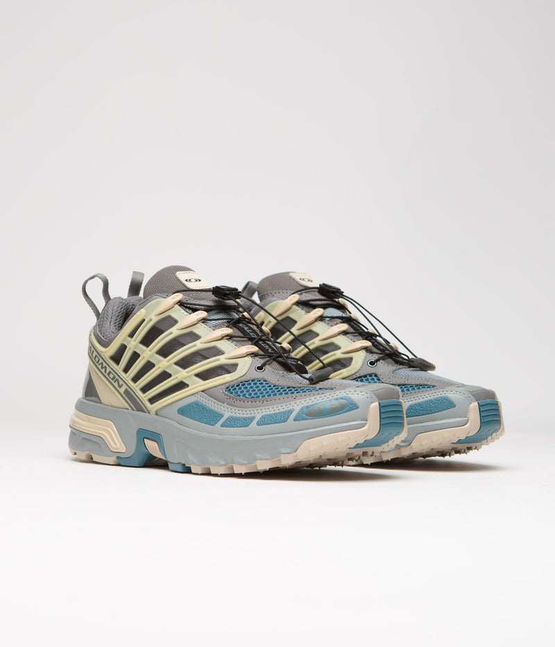 Salomon ACS Pro Shoes in Pewter and Monument / Aegean Blue