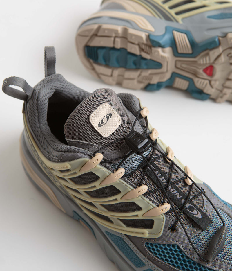 Salomon ACS Pro Shoes in Pewter and Monument / Aegean Blue