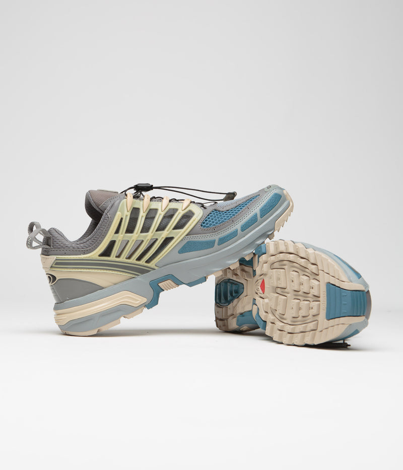 Salomon ACS Pro Shoes in Pewter and Monument / Aegean Blue