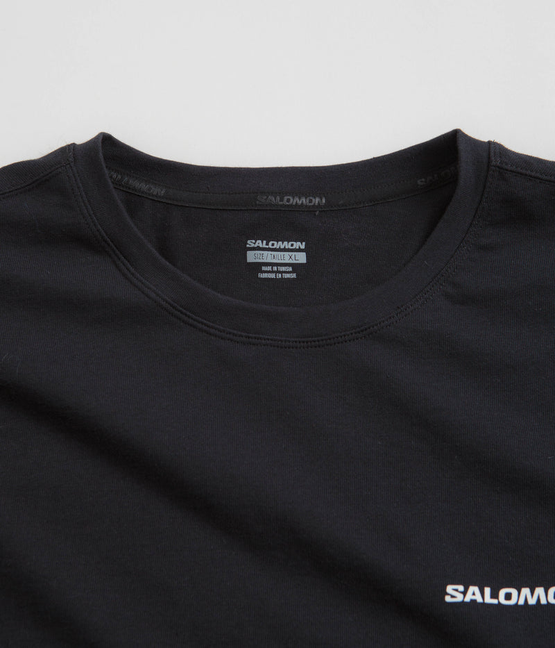 Salomon Globe Graphic T-Shirt in Deep Black