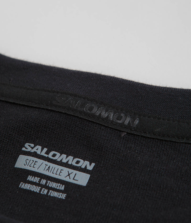 Salomon Globe Graphic T-Shirt in Deep Black
