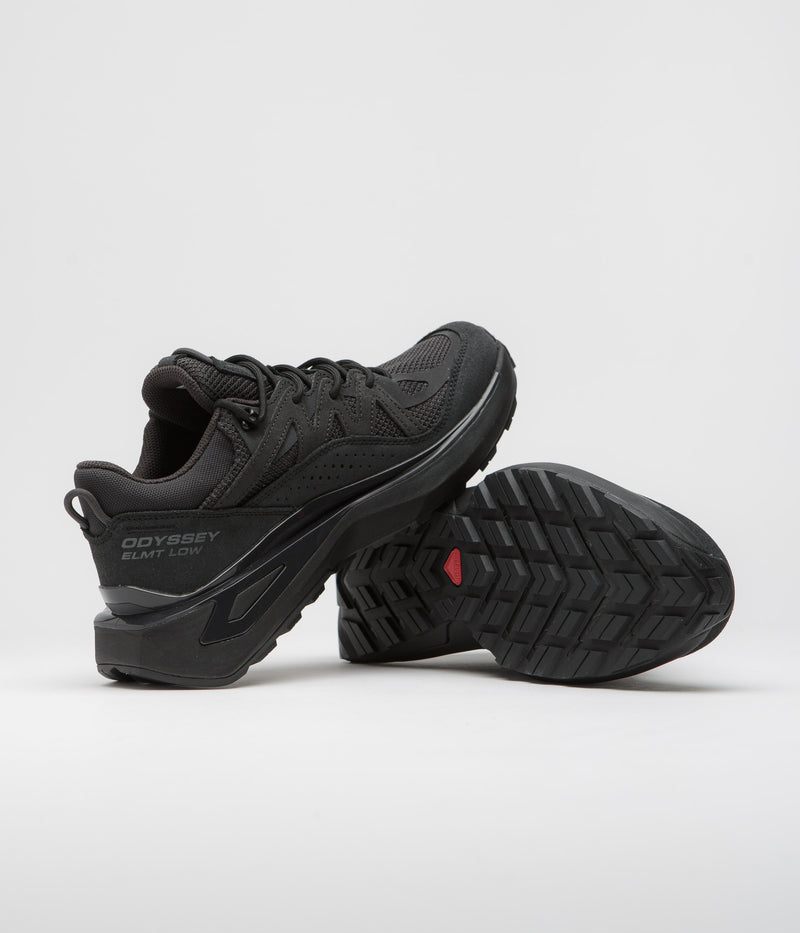 Salomon Odyssey ELMT Low Shoes in Black and Phantom / Black