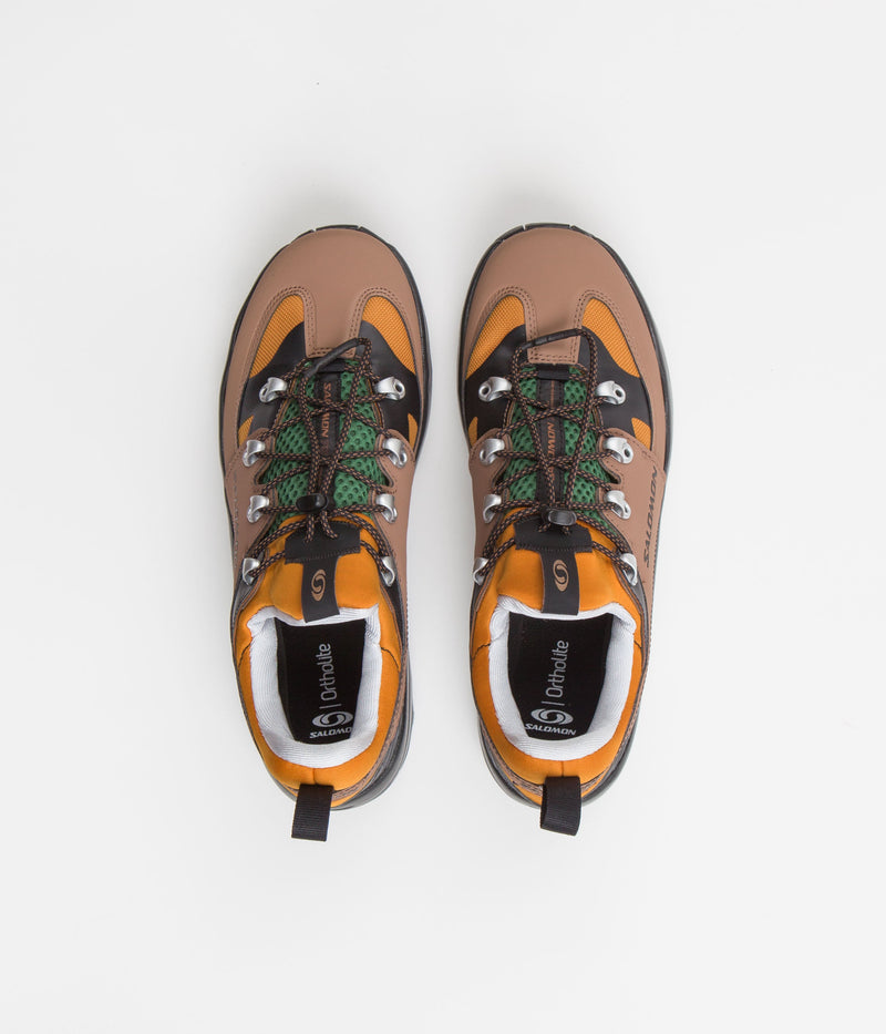 Salomon Raid Wind 75th Anniversary Shoes in Golden Oak and Acorn / Black