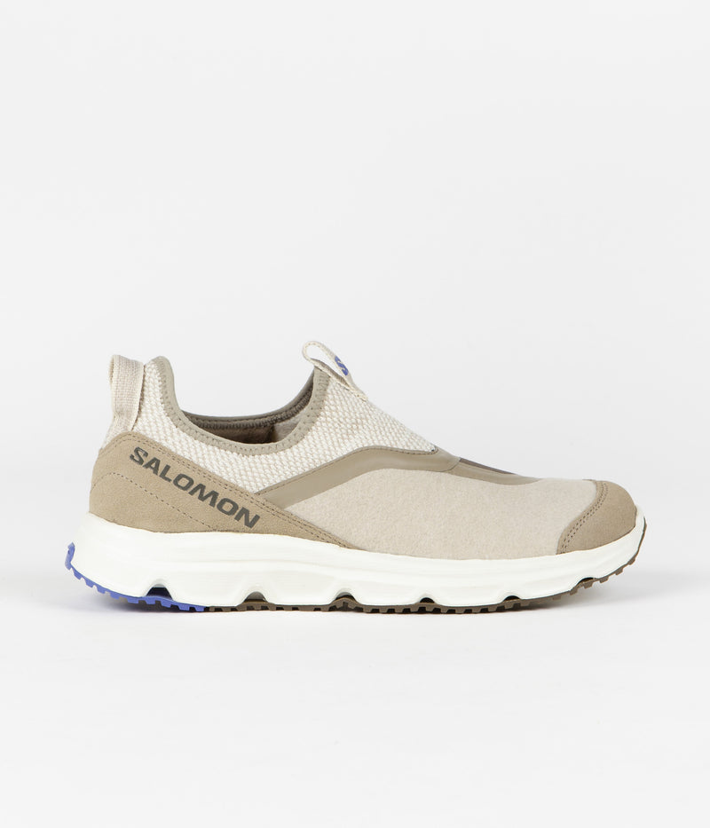 Salomon RX Snug Winter Adventures Shoes in Vintage Khaki and Feather Grey / Major Brown