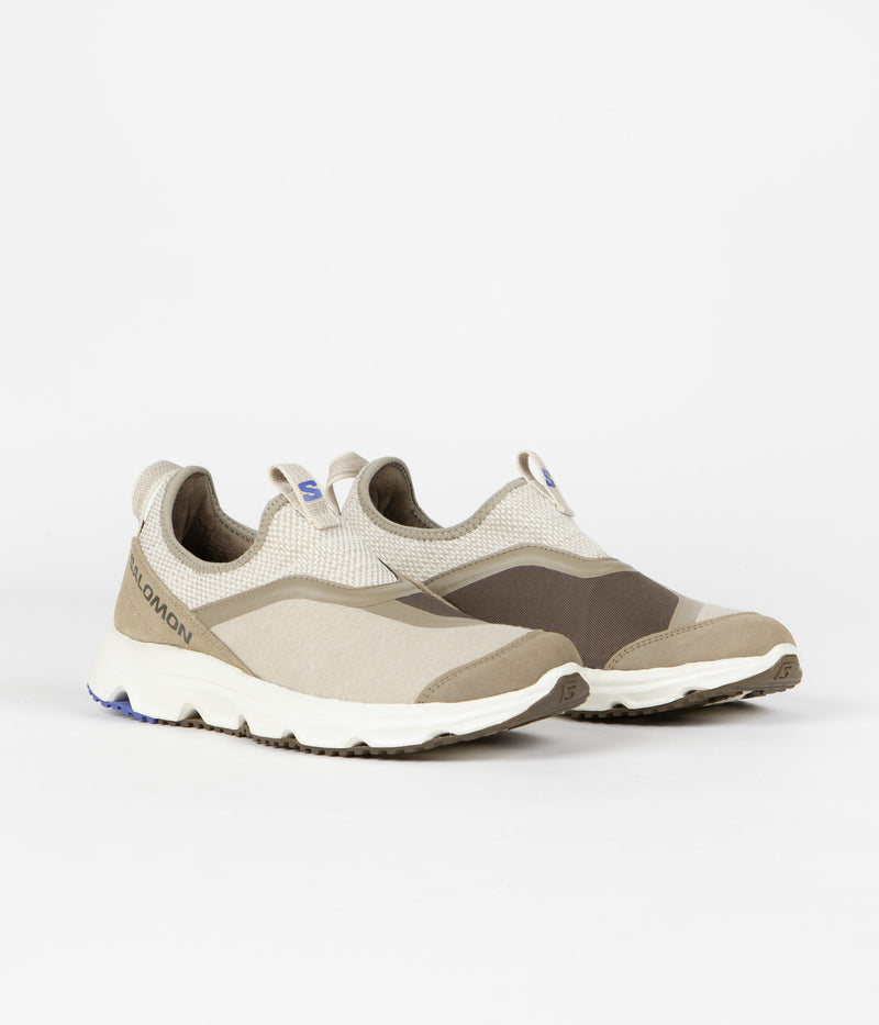Salomon RX Snug Winter Adventures Shoes in Vintage Khaki and Feather Grey / Major Brown