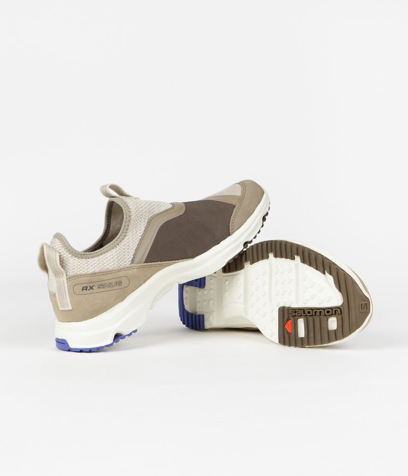 Salomon RX Snug Winter Adventures Shoes in Vintage Khaki and Feather Grey / Major Brown