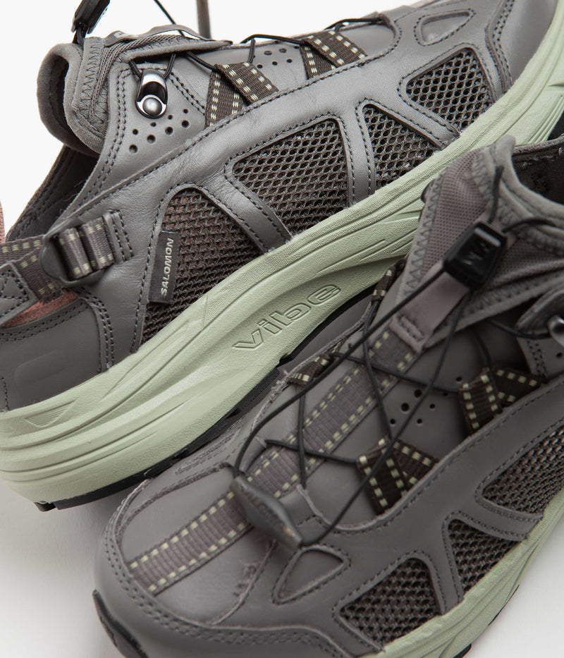 Salomon Techsonic LTR Shoes in Pewter and Desert Sage / Beluga