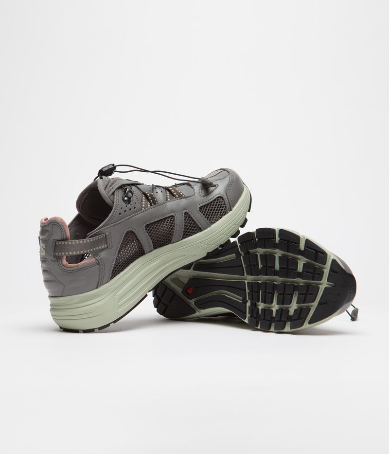 Salomon Techsonic LTR Shoes in Pewter and Desert Sage / Beluga