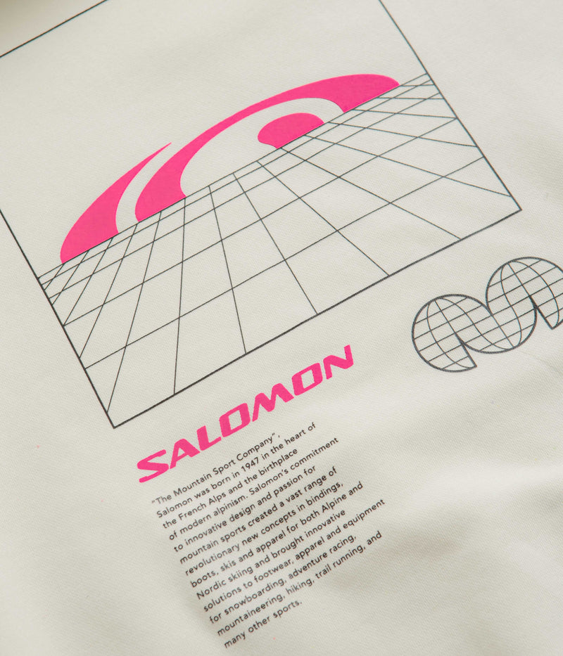 Salomon Window Graphic Hoodie in Vanilla Ice