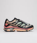 Salomon XT-4 OG Aurora Borealis Shoes in Black and Prairie Sunset / Sugar Coral
