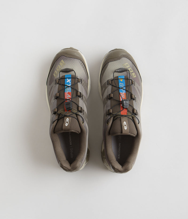 Salomon XT-4 OG Aurora Borealis Shoes in Canteen and Transparent Yellow / Dried Herb