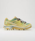 Salomon XT-4 OG Aurora Borealis Shoes in Southern Moss and Transparent Yellow / Deep Dive