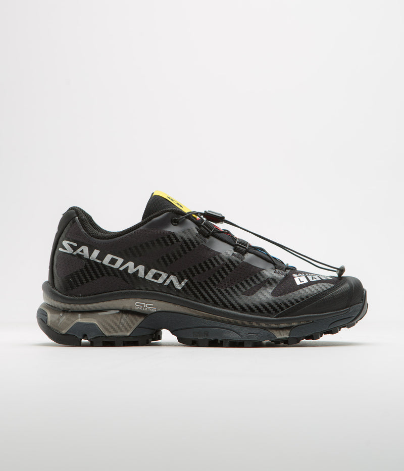 Salomon XT-4 OG Shoes in Black and Ebony / Silver Metallic X