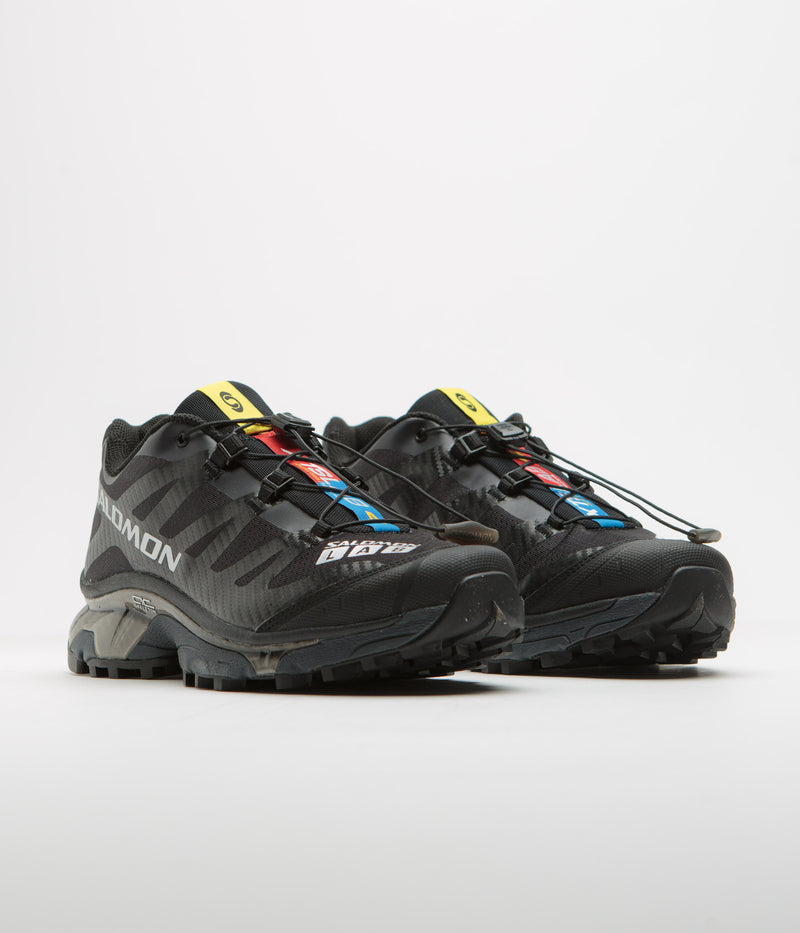 Salomon XT-4 OG Shoes in Black and Ebony / Silver Metallic X