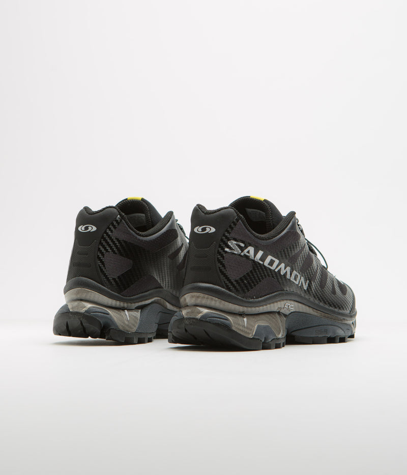 Salomon XT-4 OG Shoes in Black and Ebony / Silver Metallic X