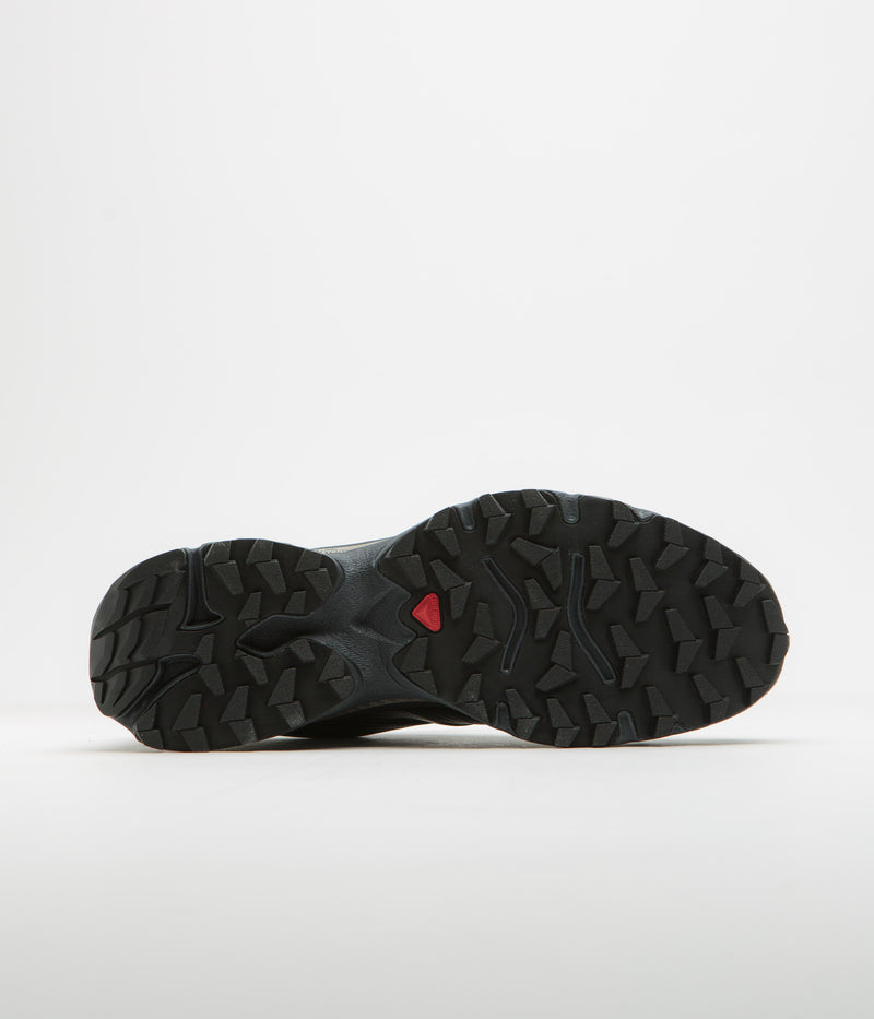 Salomon XT-4 OG Shoes in Black and Ebony / Silver Metallic X