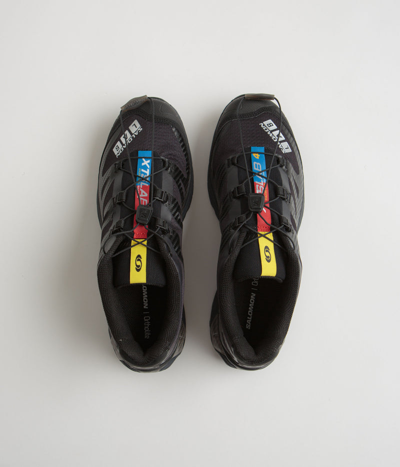 Salomon XT-4 OG Shoes in Black and Ebony / Silver Metallic X