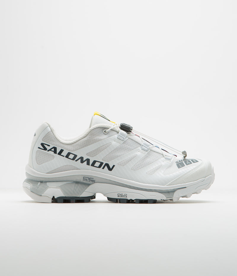 Salomon XT-4 OG Shoes in White and Ebony / Lunar Rock