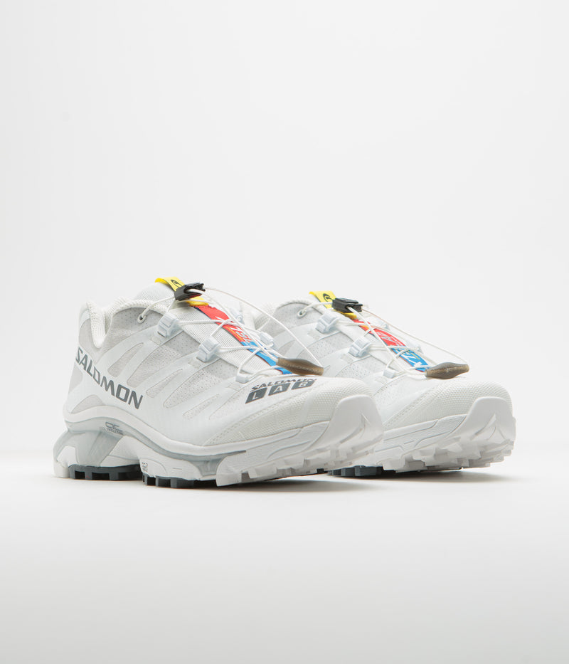 Salomon XT-4 OG Shoes in White and Ebony / Lunar Rock