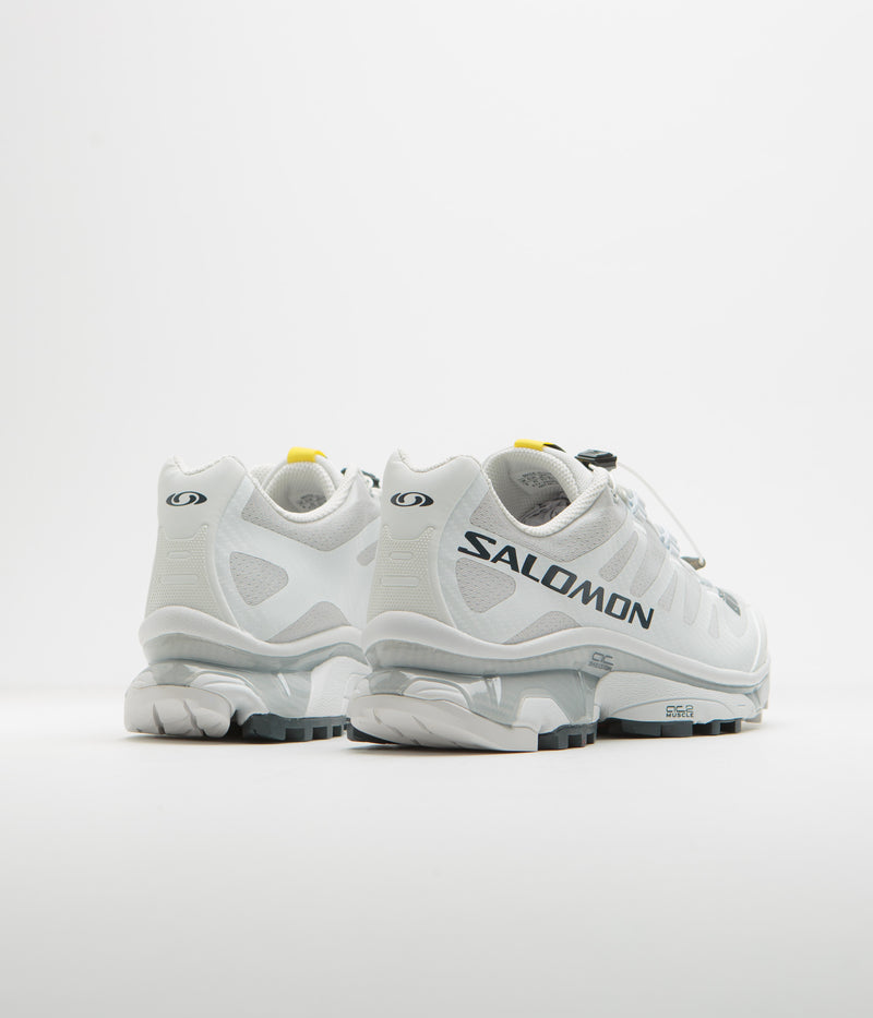Salomon XT-4 OG Shoes in White and Ebony / Lunar Rock