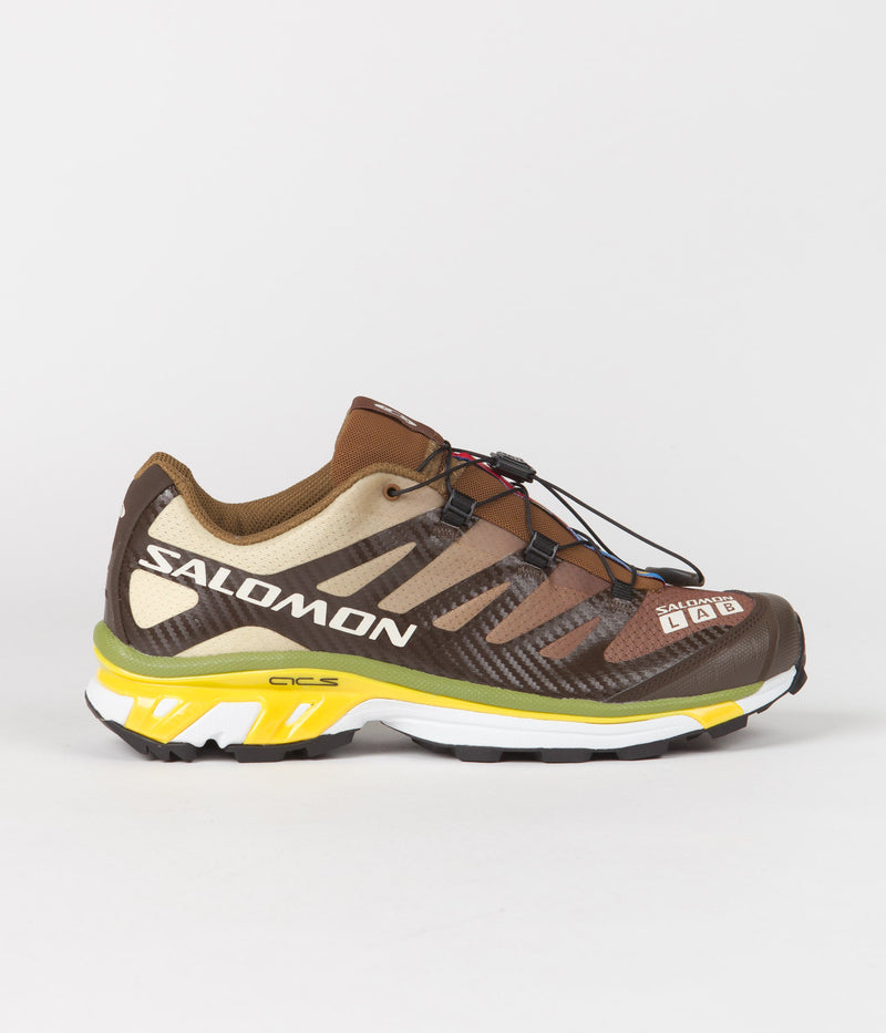 Salomon XT-4 Shoes in Delicioso and Toffee / Empire Yellow