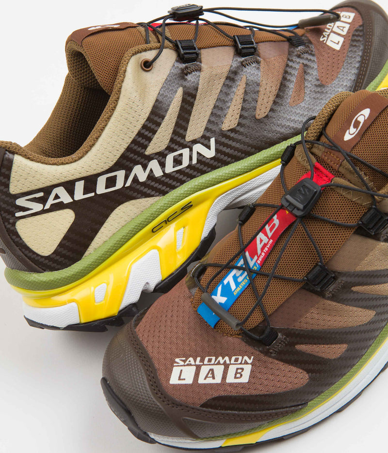 Salomon XT-4 Shoes in Delicioso and Toffee / Empire Yellow