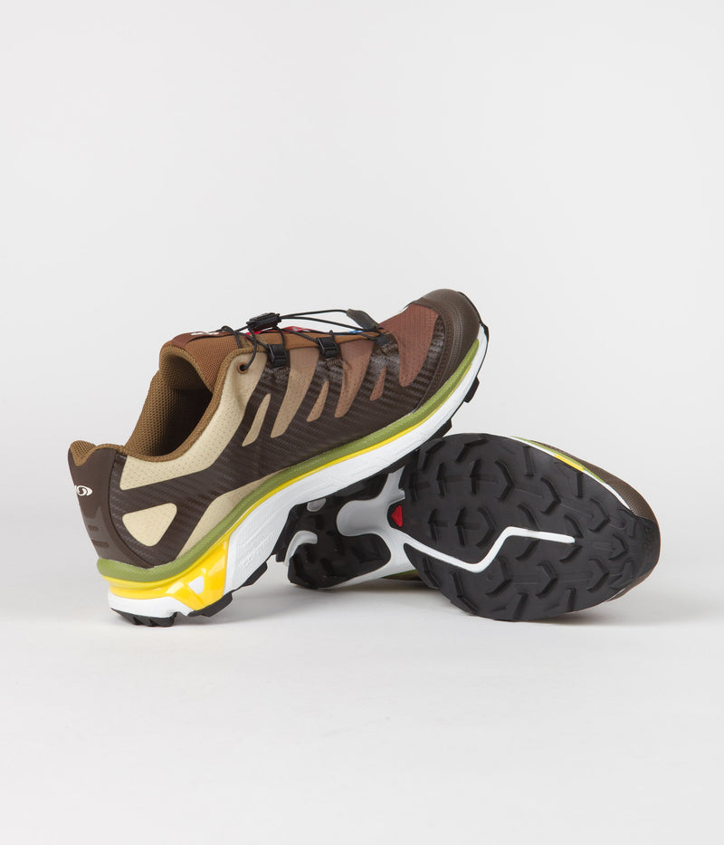 Salomon XT-4 Shoes in Delicioso and Toffee / Empire Yellow