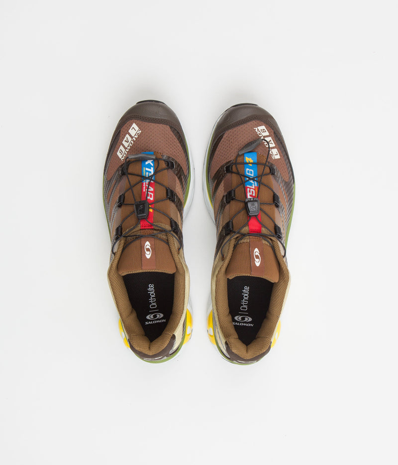 Salomon XT-4 Shoes in Delicioso and Toffee / Empire Yellow