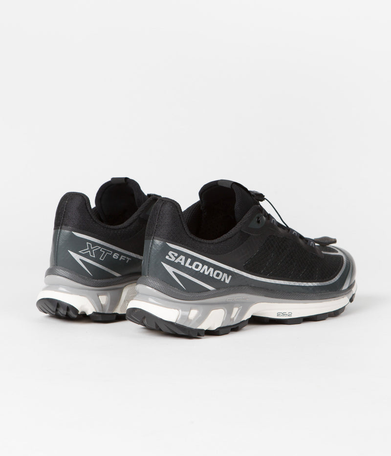 Salomon XT-6 FT Shoes in Black and Ebony / Silver Metallic X