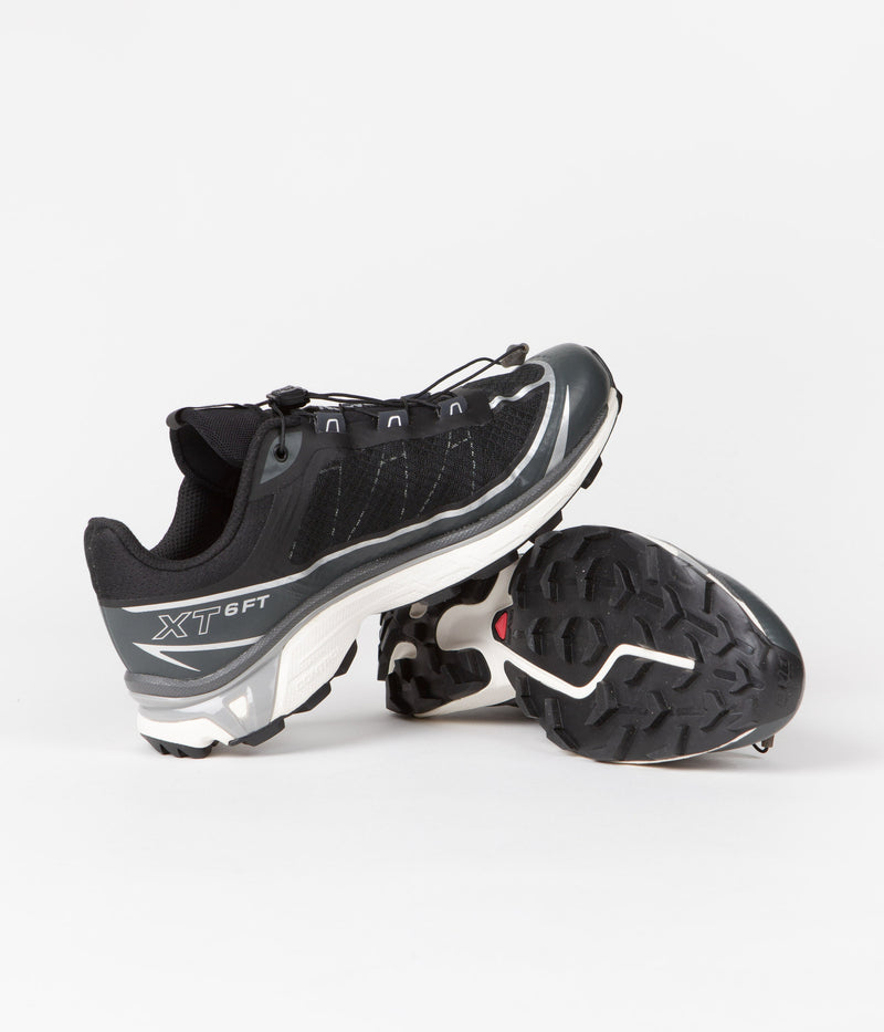 Salomon XT-6 FT Shoes in Black and Ebony / Silver Metallic X