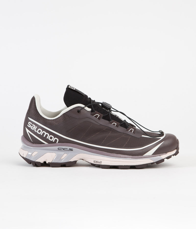 Salomon XT-6 FT Shoes in Shale and Chocolate Plum / Morganite