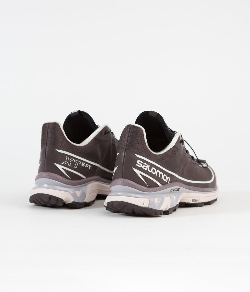 Salomon XT-6 FT Shoes in Shale and Chocolate Plum / Morganite