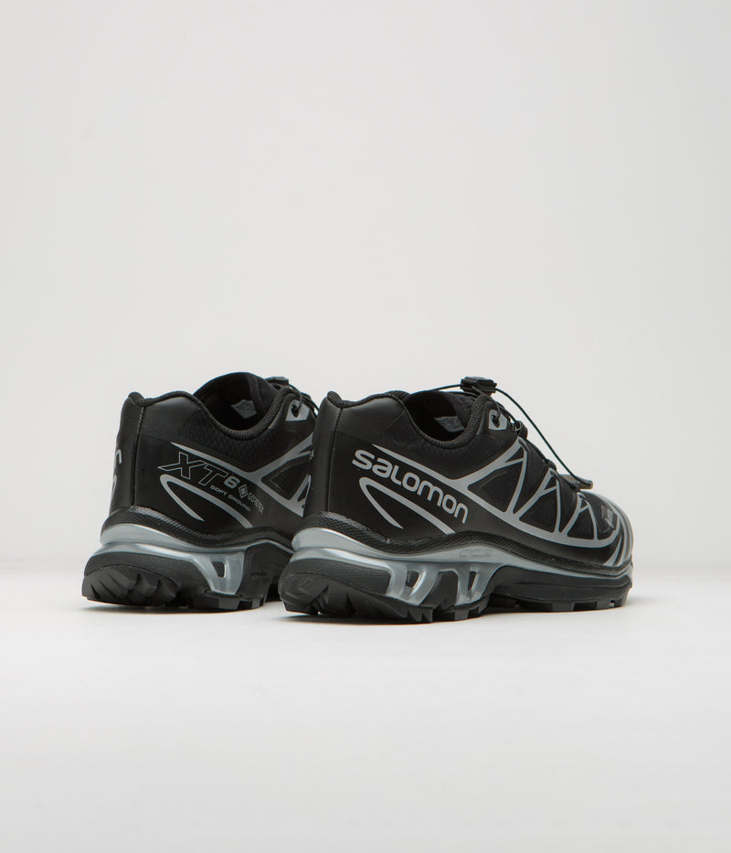 Salomon XT-6 GTX Shoes in Black and Black / Silver