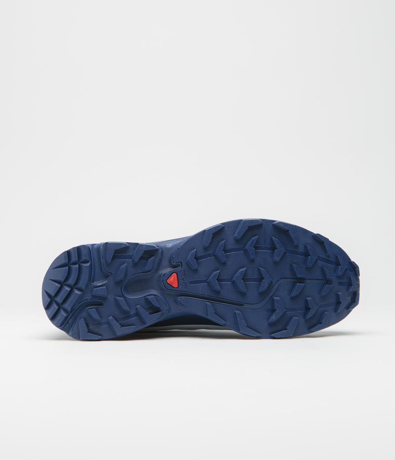 Salomon XT-6 GTX Shoes in Blue Print and Heather / White