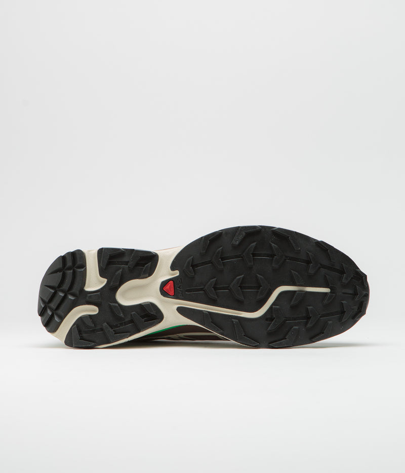 Salomon XT-6 Mindful 2 Shoes in Falcon and Almond Milk / Bright Green