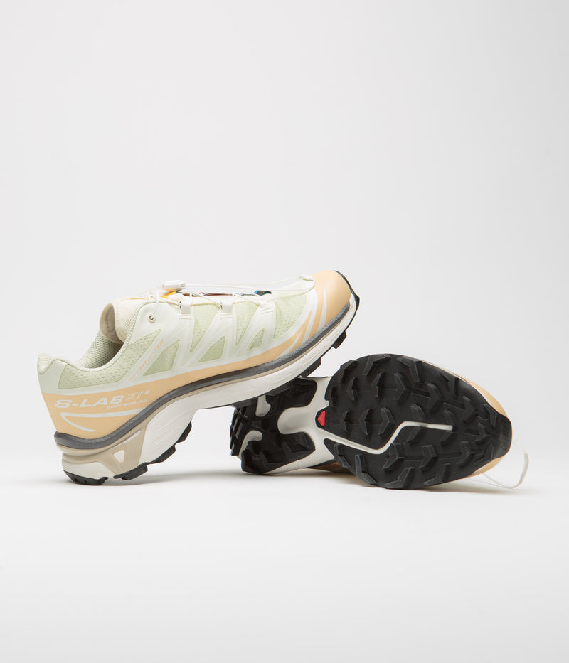 Salomon XT-6 Shoes in Aloe Wash and Hazelnut / Feather Gray