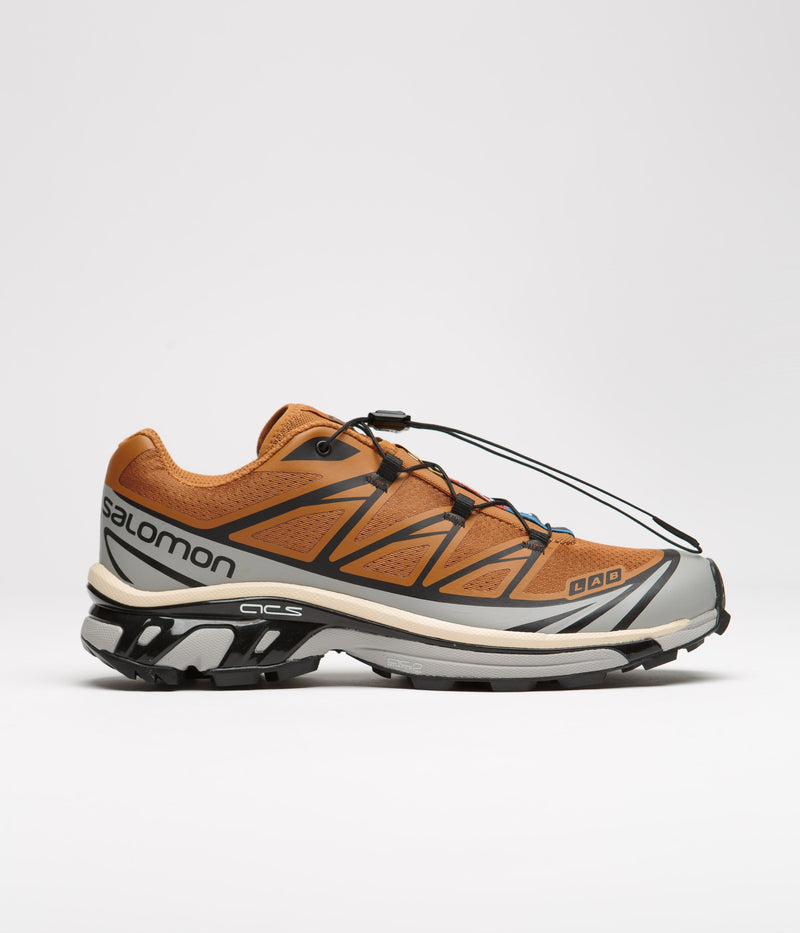 Salomon XT-6 Shoes in Cathay Spice and Quarry / Rose Cloud