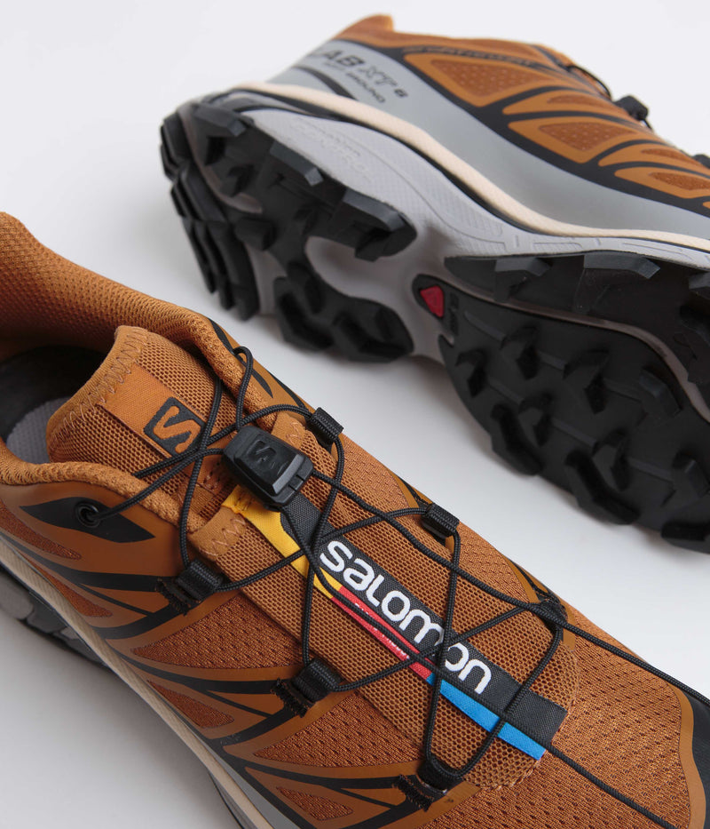 Salomon XT-6 Shoes in Cathay Spice and Quarry / Rose Cloud