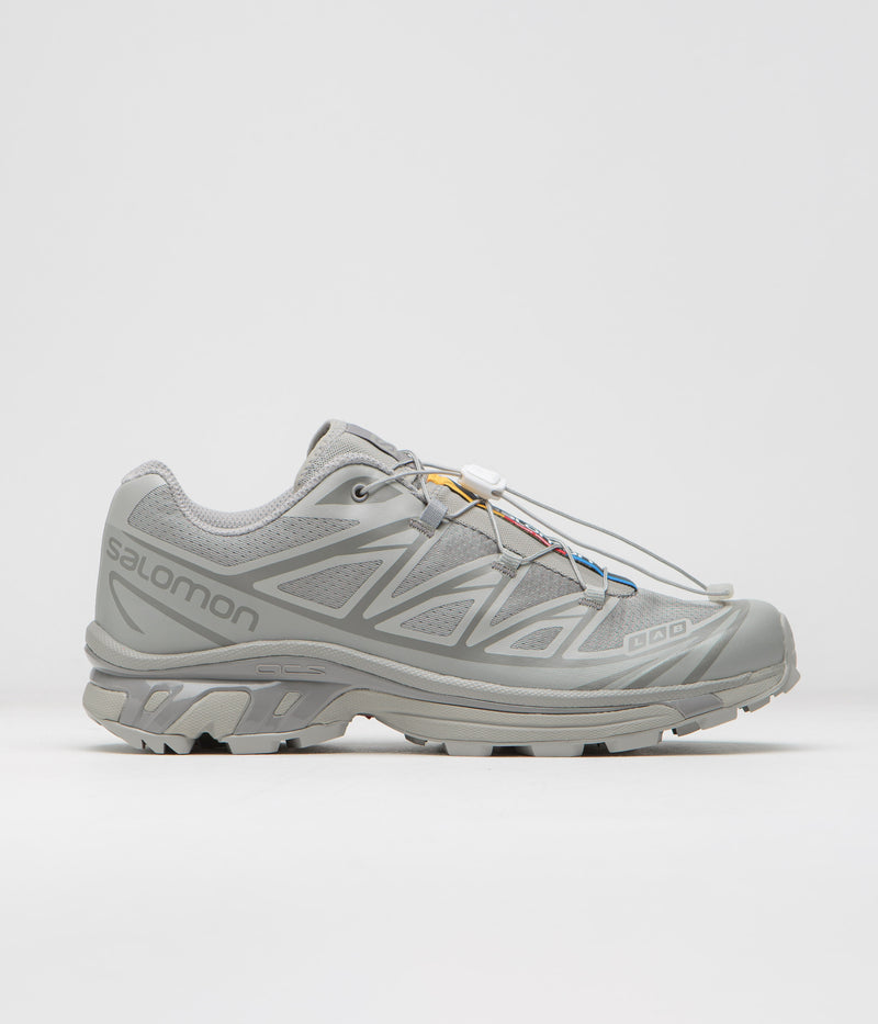 Salomon XT-6 Shoes in Ghost Gray and Ghost Gray / Gray Flannel
