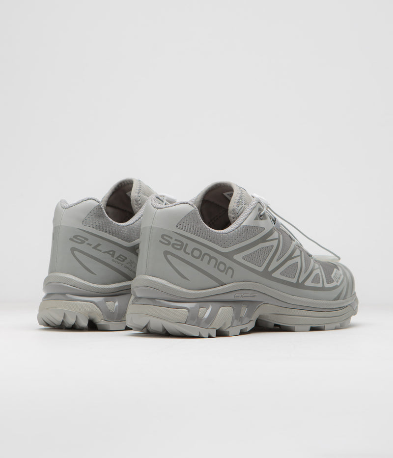Salomon XT-6 Shoes in Ghost Gray and Ghost Gray / Gray Flannel