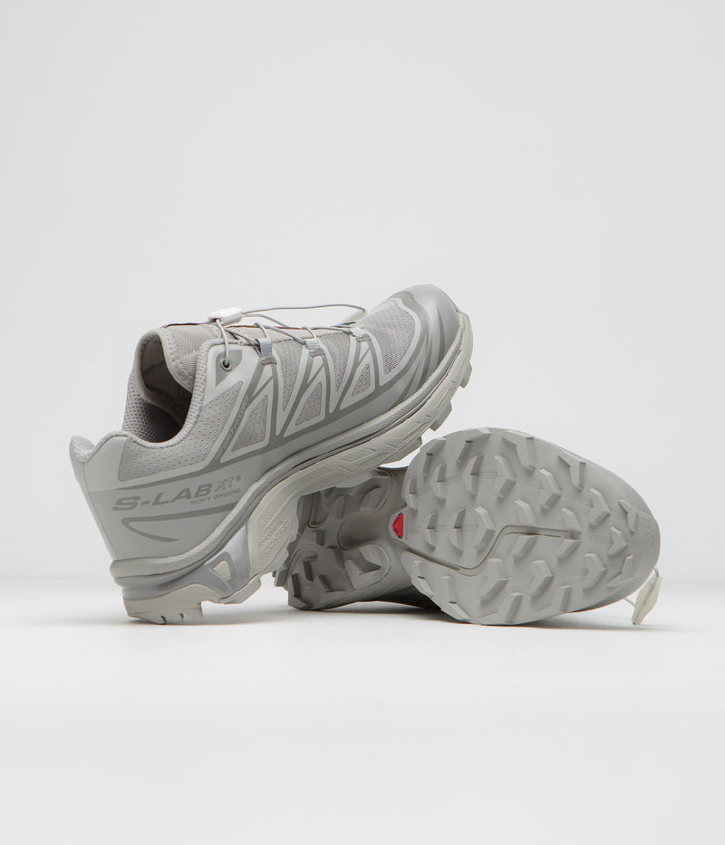 Salomon XT-6 Shoes in Ghost Gray and Ghost Gray / Gray Flannel