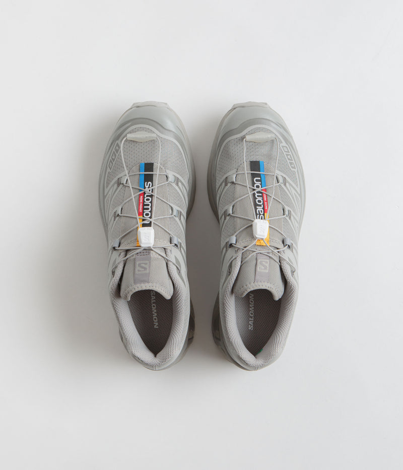 Salomon XT-6 Shoes in Ghost Gray and Ghost Gray / Gray Flannel