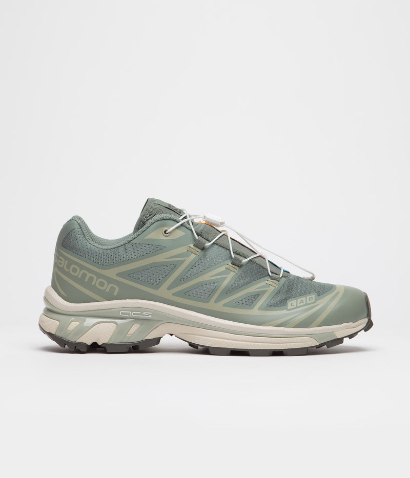 Salomon XT-6 Shoes in Laurel Wreath and Lily Pad / Desert Sage