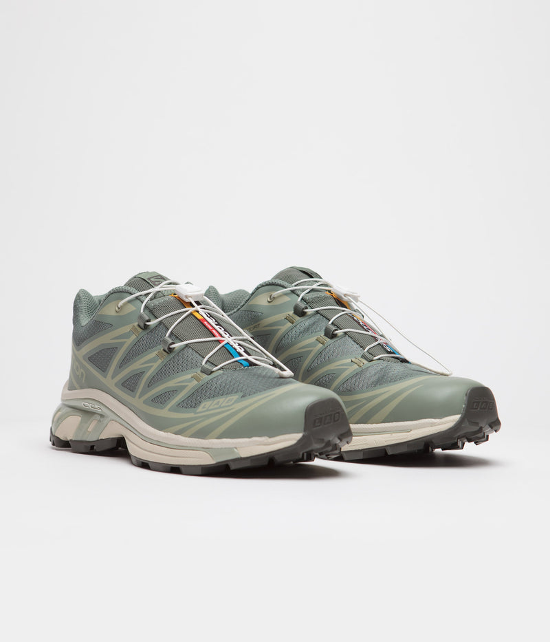 Salomon XT-6 Shoes in Laurel Wreath and Lily Pad / Desert Sage