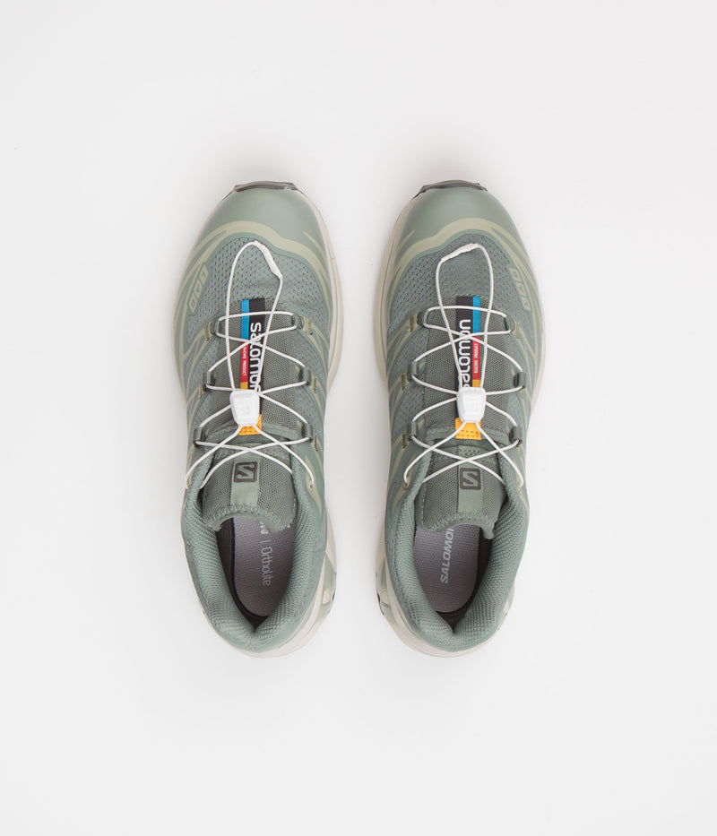 Salomon XT-6 Shoes in Laurel Wreath and Lily Pad / Desert Sage