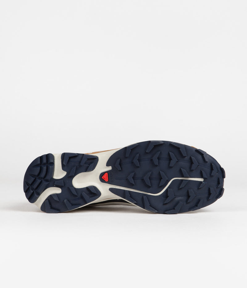 Salomon XT-6 Shoes in Lunar Rock and Dark Sapphire / Rubber