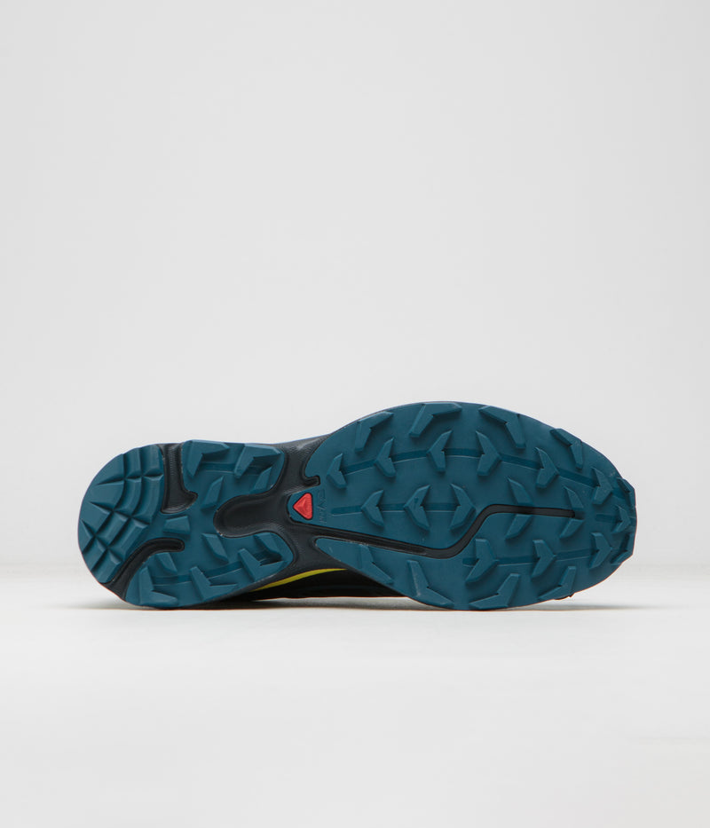 Salomon XT-6 Skyline Shoes in Carbon and Sunny Lime / Sulphur Spring